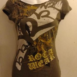 Rocawear Authentic Army Green Tee - Women's S